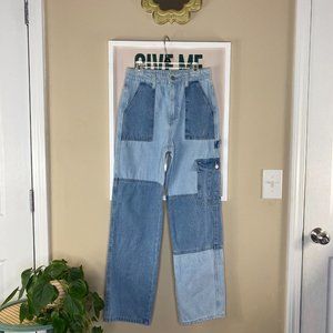 Patchwork Cargo Jeans
